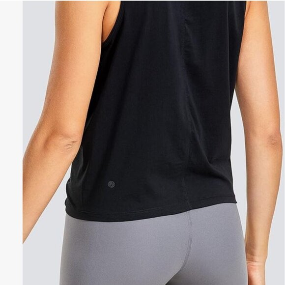 CRZ YOGA Black Twist Front Tank Top - Picture 3 of 8